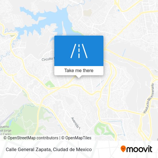 Mapa de Calle General Zapata