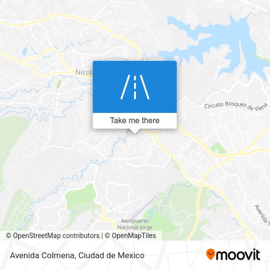 Mapa de Avenida Colmena
