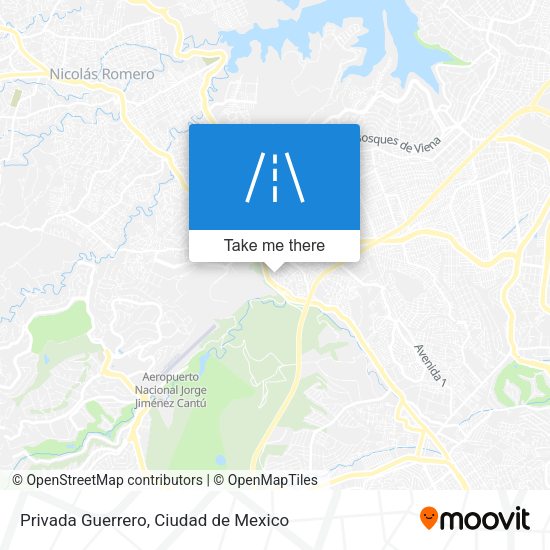 Privada Guerrero map