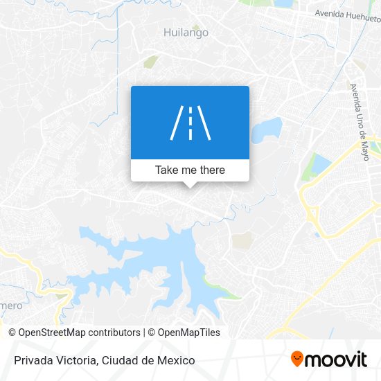 Privada Victoria map