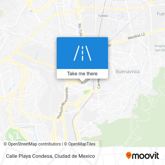 Calle Playa Condesa map