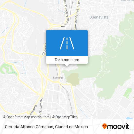 Mapa de Cerrada Alfonso Cárdenas