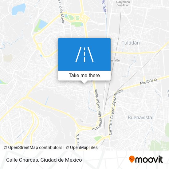 Calle Charcas map