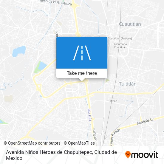 Avenida Niños Héroes de Chapultepec map