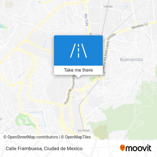 Calle Frambuesa map