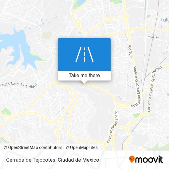 Mapa de Cerrada de Tejocotes