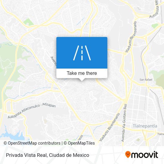 Mapa de Privada Vista Real