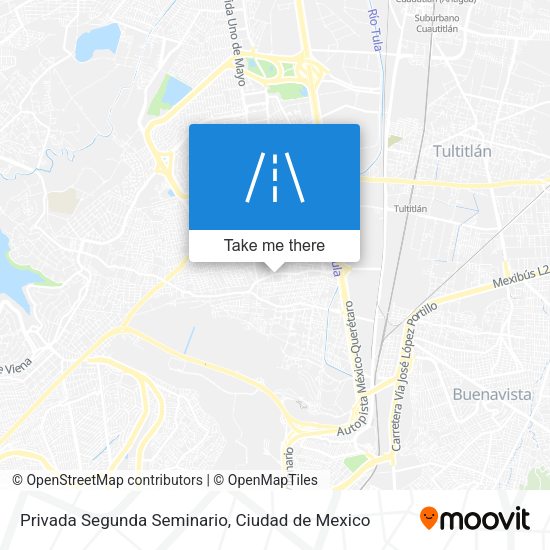Privada Segunda Seminario map