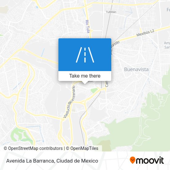 Mapa de Avenida La Barranca