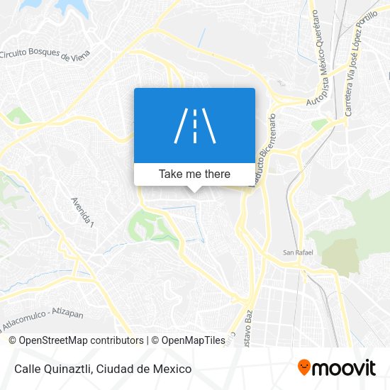 Calle Quinaztli map
