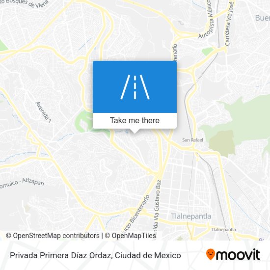 Mapa de Privada Primera Díaz Ordaz