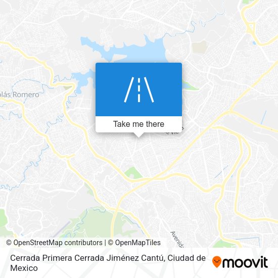 Cerrada Primera Cerrada Jiménez Cantú map