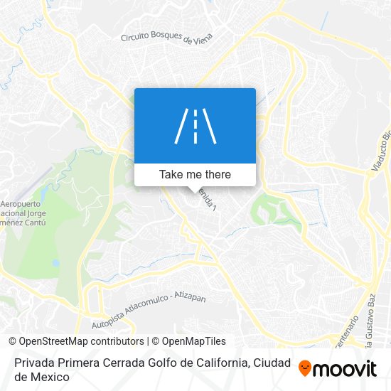 Privada Primera Cerrada Golfo de California map