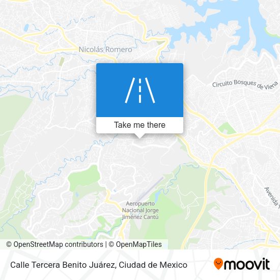 Calle Tercera Benito Juárez map