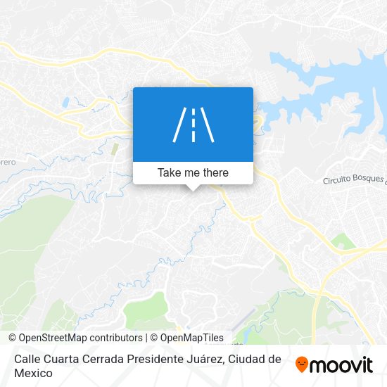 Mapa de Calle Cuarta Cerrada Presidente Juárez