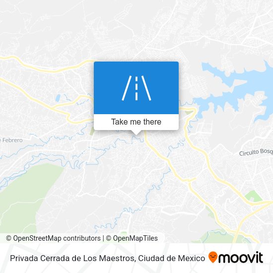Privada Cerrada de Los Maestros map