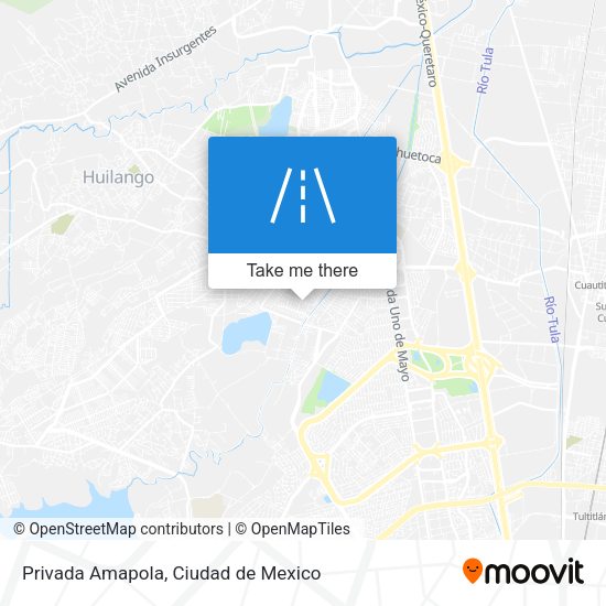 Privada Amapola map