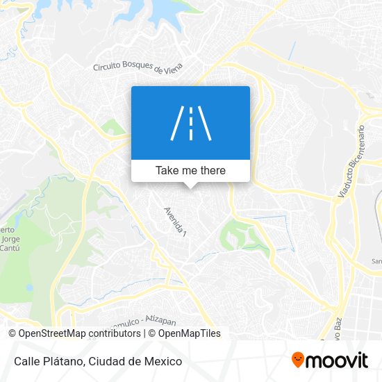 Calle Plátano map