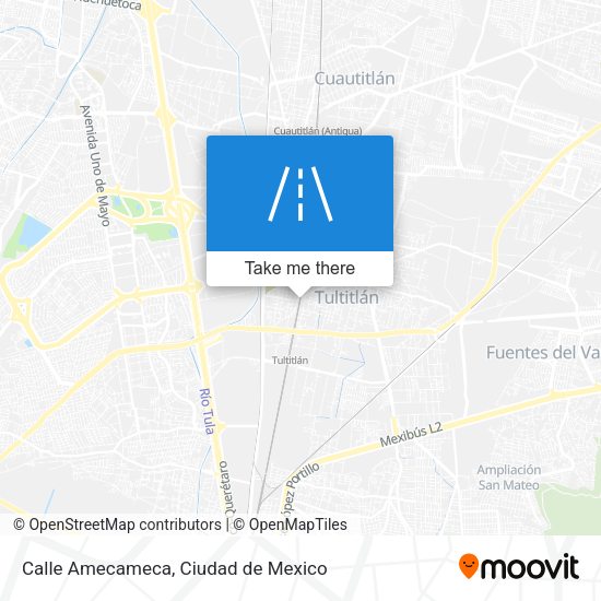 Mapa de Calle Amecameca