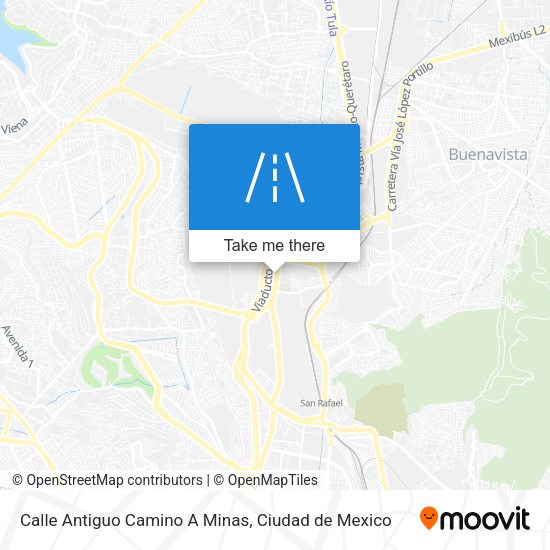 Mapa de Calle Antiguo Camino A Minas