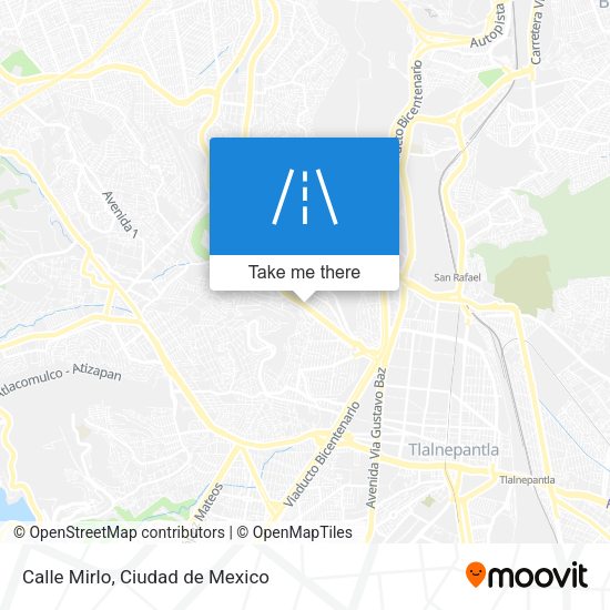 Mapa de Calle Mirlo