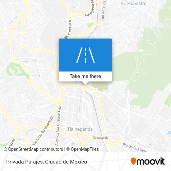 Privada Parajes map