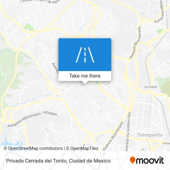 Mapa de Privada Cerrada del Tordo