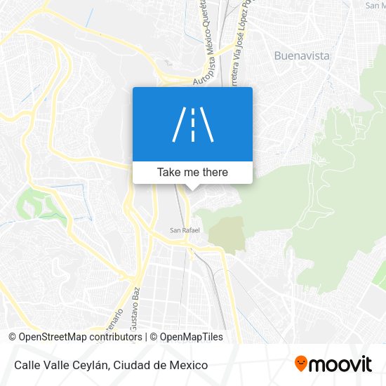 Mapa de Calle Valle Ceylán