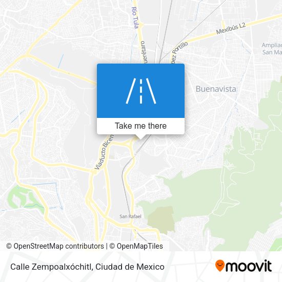 Calle Zempoalxóchitl map