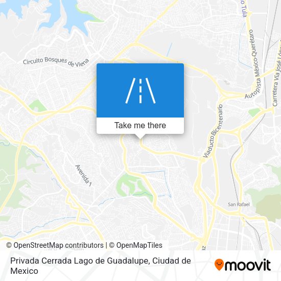 Privada Cerrada Lago de Guadalupe map