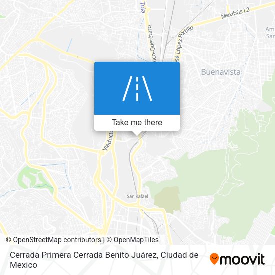 Cerrada Primera Cerrada Benito Juárez map