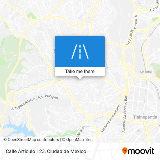 Mapa de Calle Artículo 123