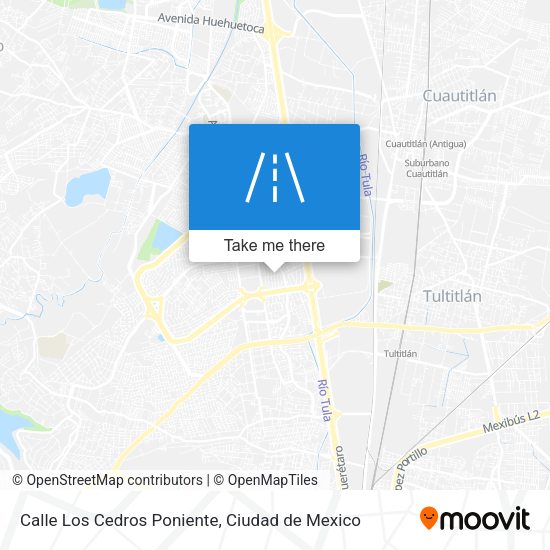 Mapa de Calle Los Cedros Poniente