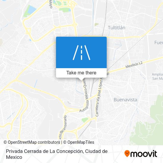 Mapa de Privada Cerrada de La Concepción