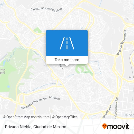 Privada Niebla map