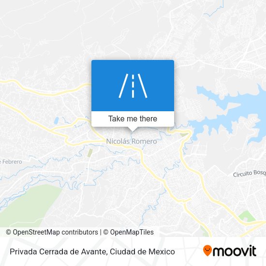 Privada Cerrada de Avante map
