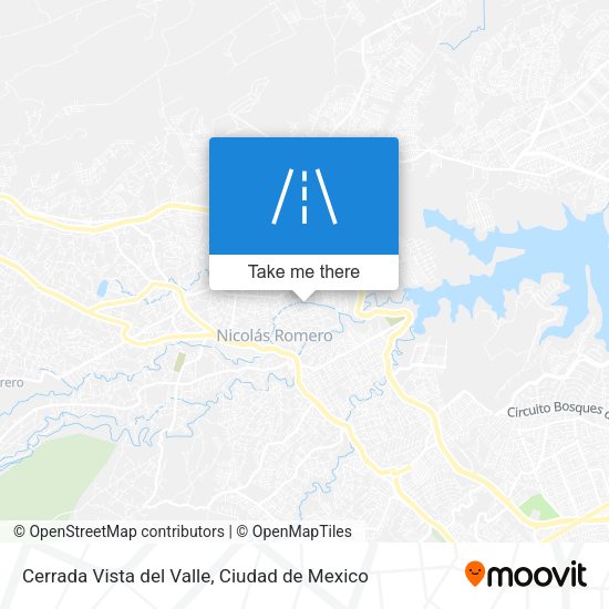 Cerrada Vista del Valle map