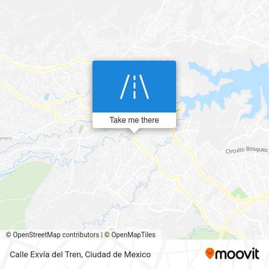 Calle Exvía del Tren map