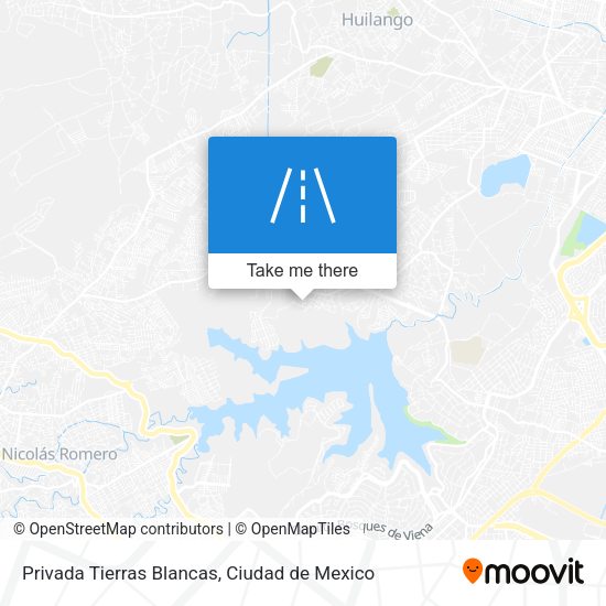 Privada Tierras Blancas map