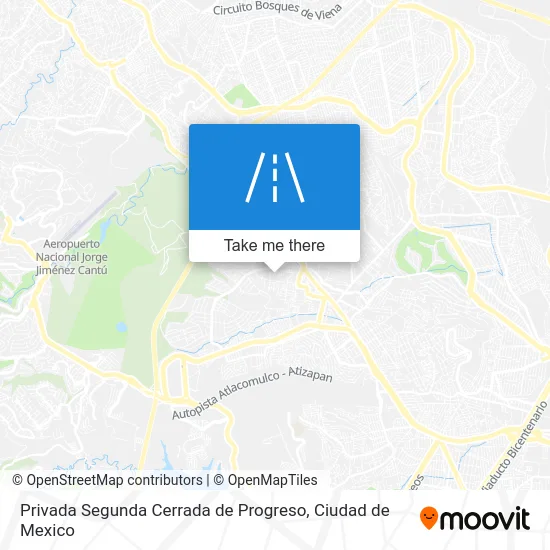 Privada Segunda Cerrada de Progreso map