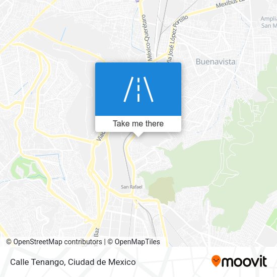 Calle Tenango map