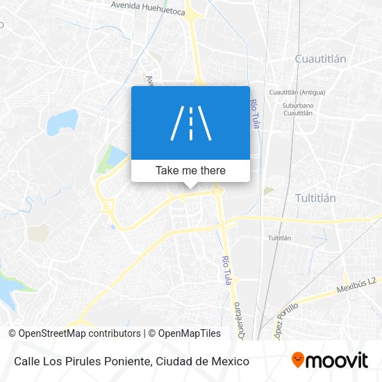 Mapa de Calle Los Pirules Poniente