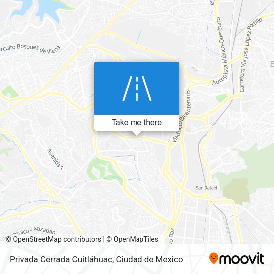 Mapa de Privada Cerrada Cuitláhuac