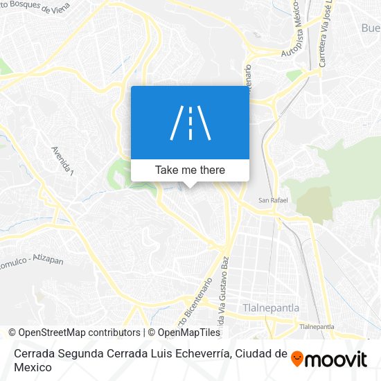Cerrada Segunda Cerrada Luis Echeverría map