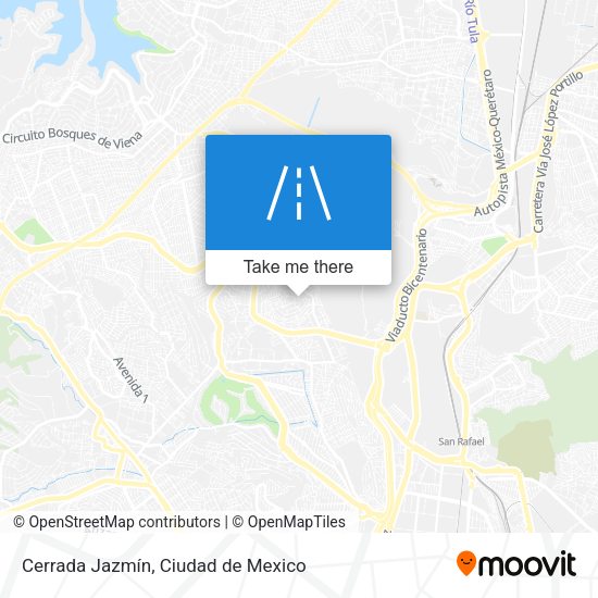 Cerrada Jazmín map