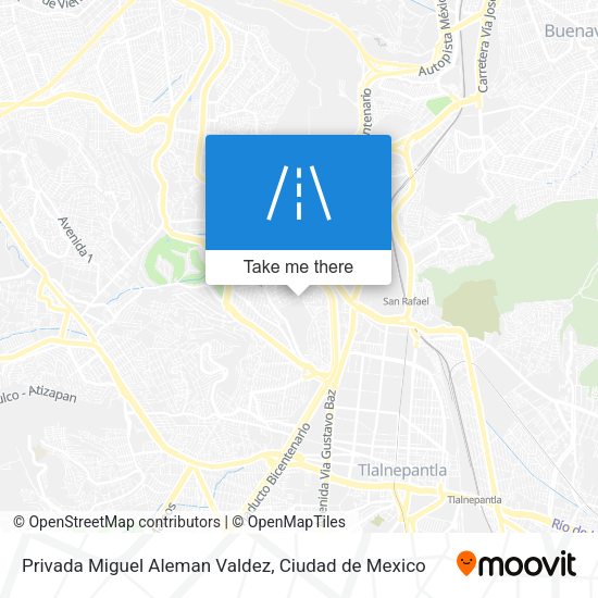 Mapa de Privada Miguel Aleman Valdez