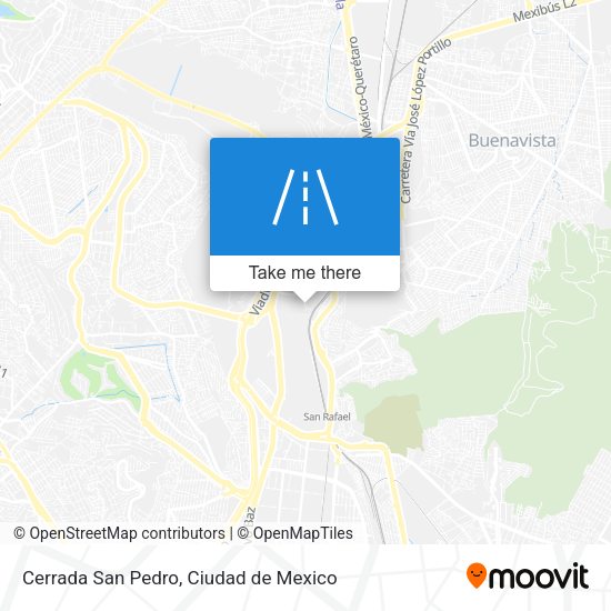 Cerrada San Pedro map