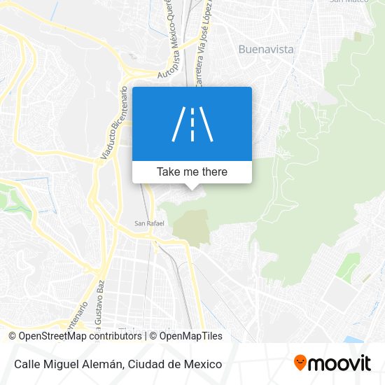 Mapa de Calle Miguel Alemán