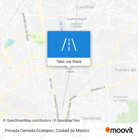 Mapa de Privada Cerrada Ecatepec