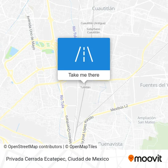Privada Cerrada Ecatepec map